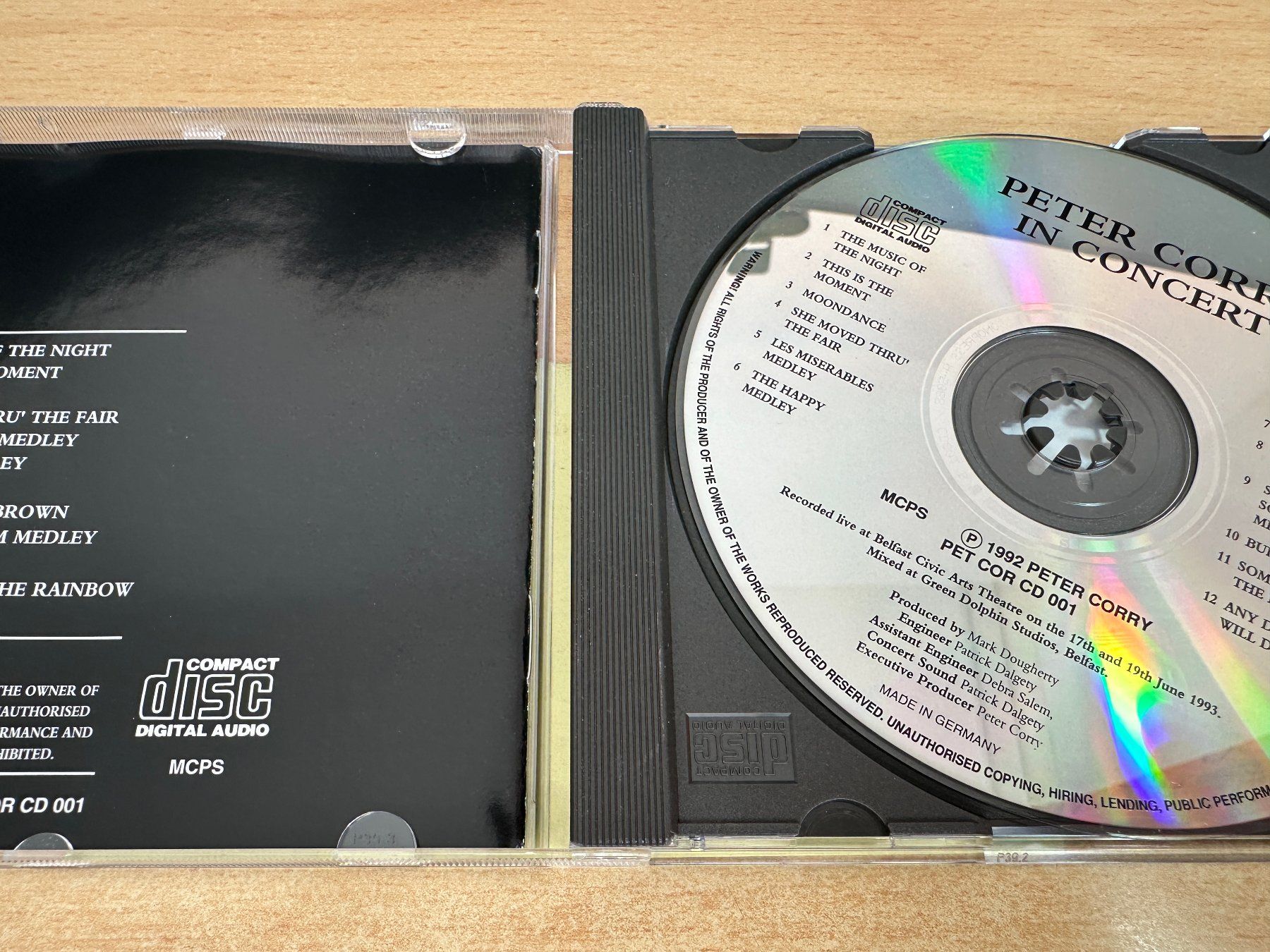CD: X0 PETER CORRY - IN CONCERT – Usato da Rikon im Tösstal venduto da Alpenmutz 2