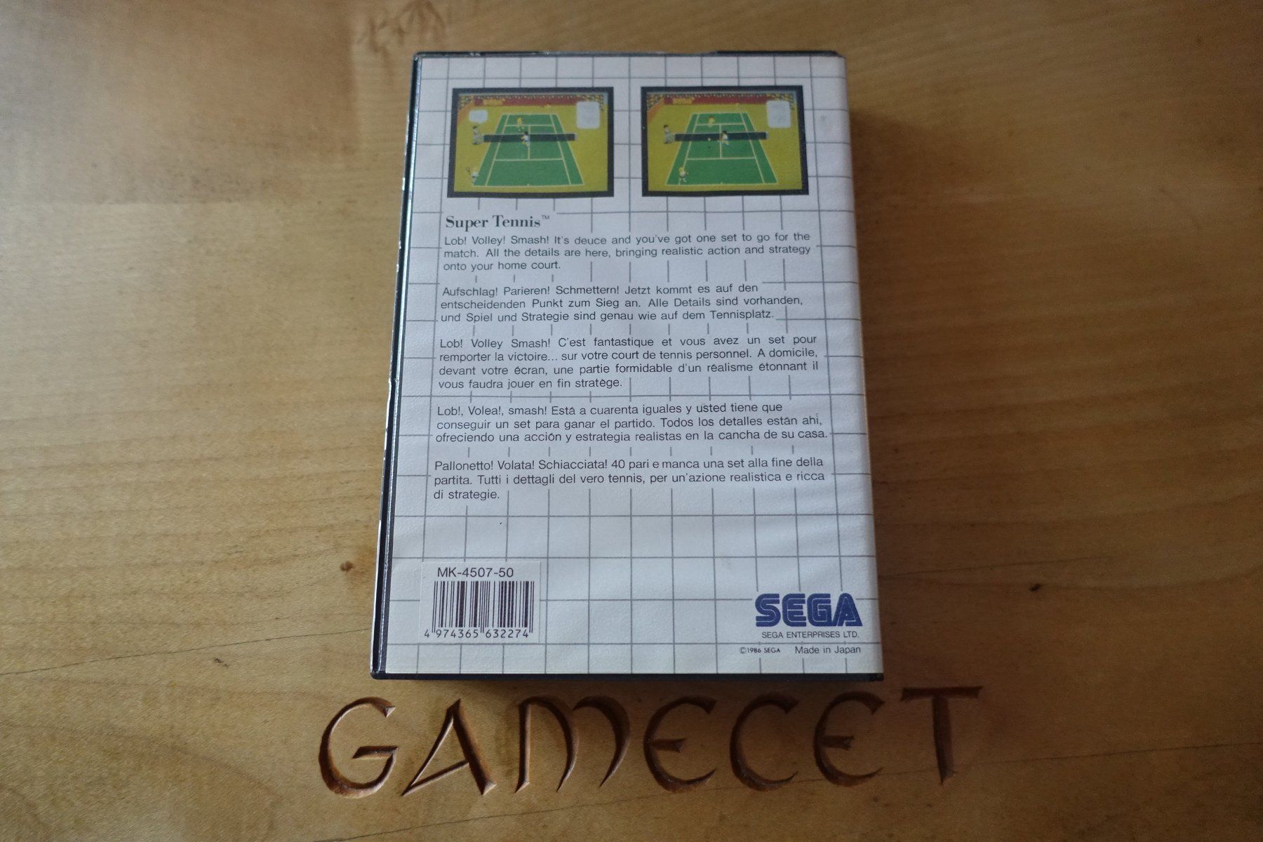 Sega Giochi: Super Tennis - Sega Master System – Usato da Steinach venduto da Gamecet 2