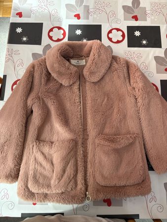 Giubbino peloso rosa H&M - 122/128