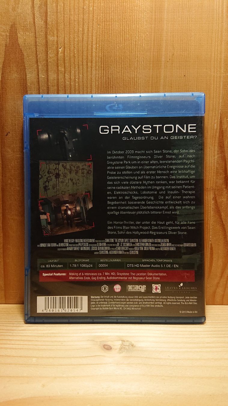 Tutti i DVDs: GRAYSTONE Glaubst du an Geister Blu-Ray – Usato da Wilderswil venduto da Exebub 1