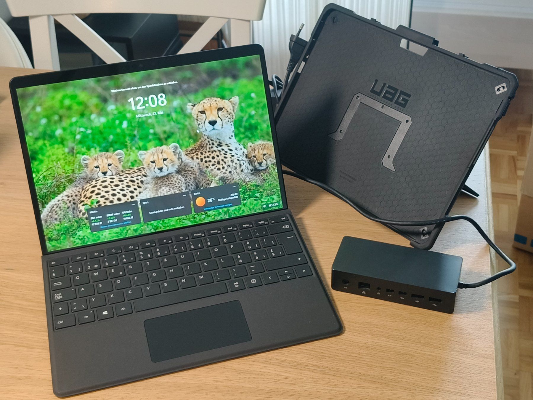Microsoft Notebooks: Microsoft Surface Pro X inkl. Tastatur, Cover & Dock – Gebraucht aus Zürich von DonBodo 1