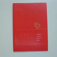 1988: Jahresbuch mit Ersttags-Halbmonds-Stempeln.
