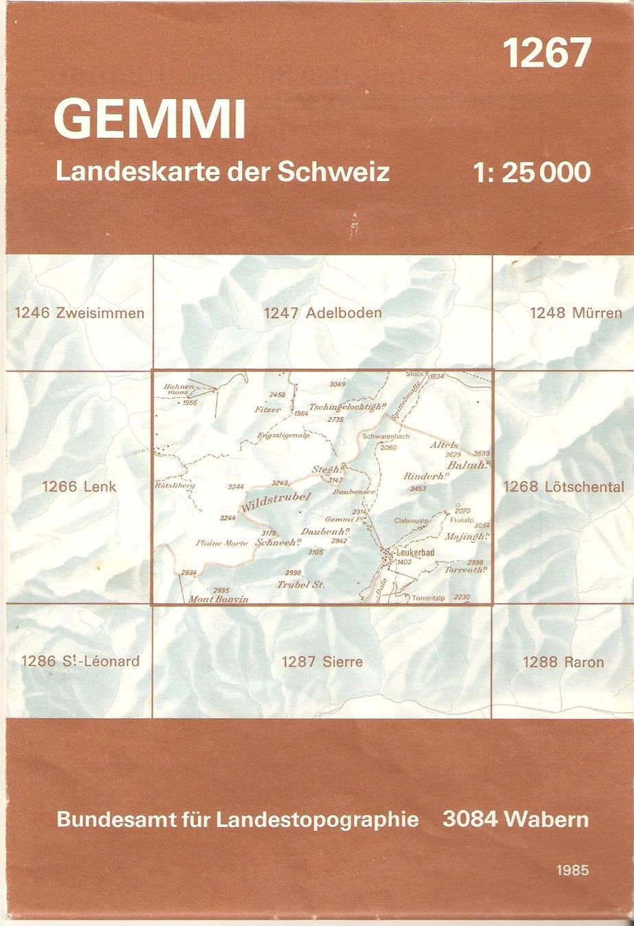 Cartine & Atlanti: Gemmi  1 : 25'000 – Usato da Richterswil venduto da solalex