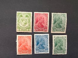 kleines gutes Lot Liechtenstein 1917 mit Falz * (2319)