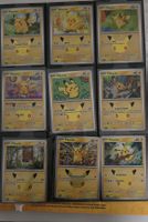 Set 9 carte Pokémon Pikachu 30th anniversary