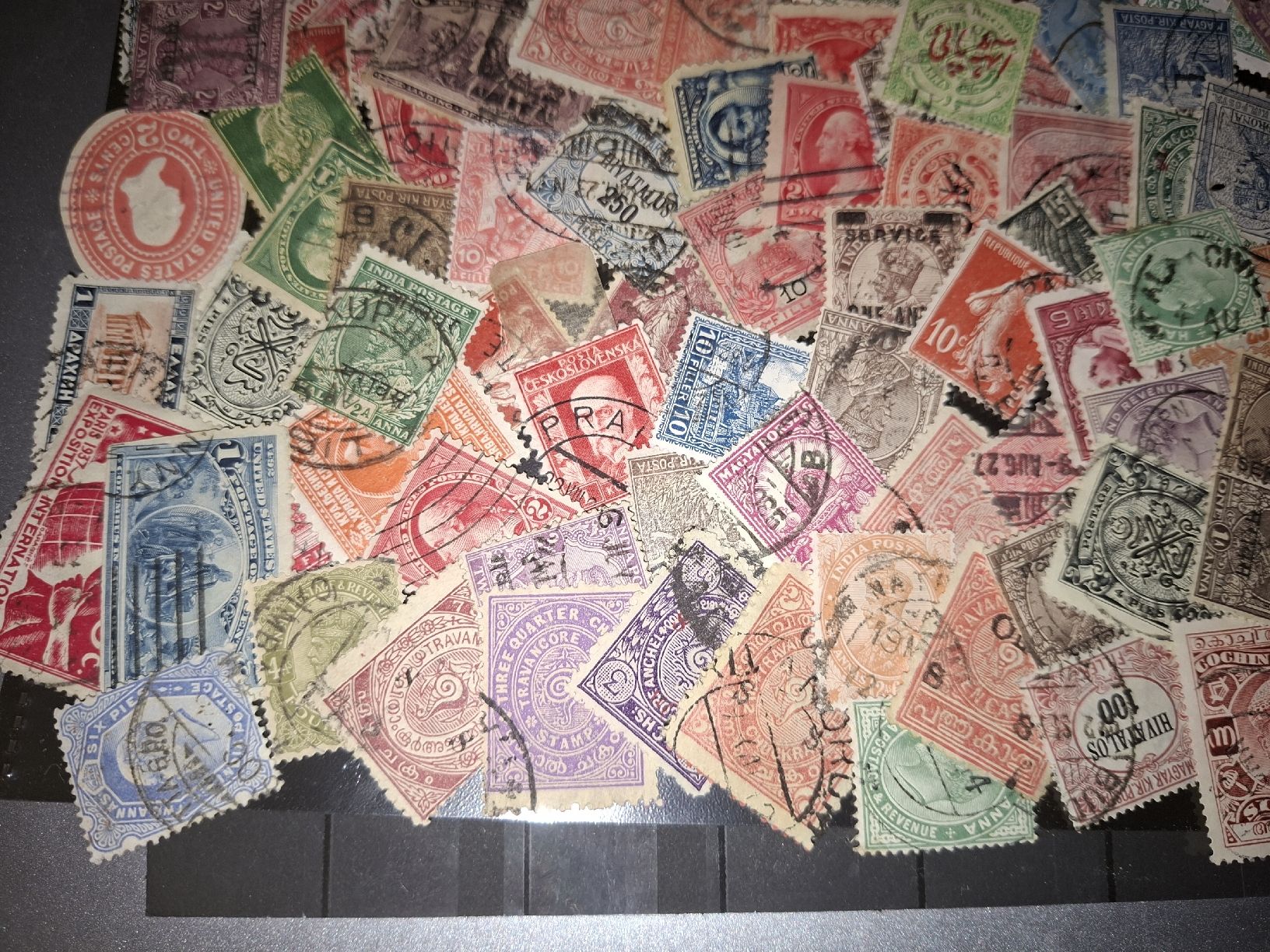 Alle Briefmarken: Lot 10 Ausland diverse Marken  – Gebraucht aus Balgach von SIMEON27 1
