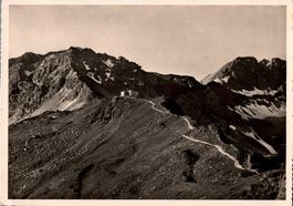 Alte AK: Hörnli-Hütte S.C. Arosa, Gebirge, ca. 1940, TOP