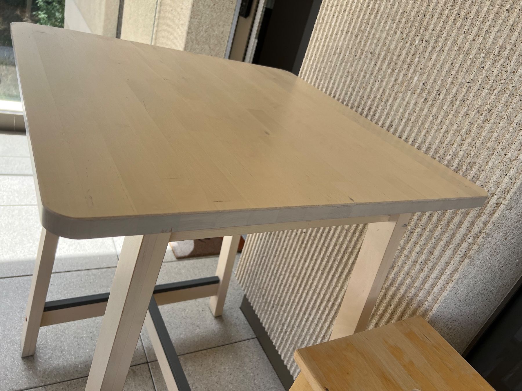Ikea Set di tavolo e panche: Ensemble table haute et 2 tabourets en bois – Usato da Troinex venduto da Nono1331 3