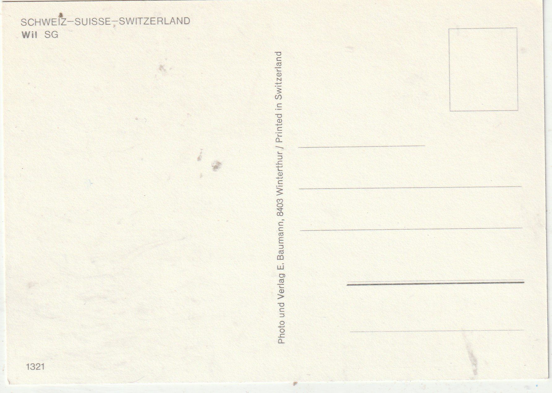 Cartes postales: Wil MBK – D'occasion à Lumbrein par made02 1