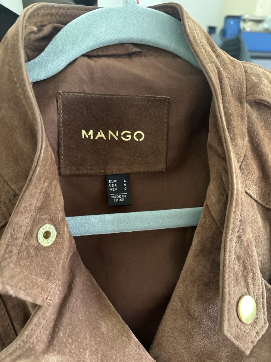 Mango Giacche: Braune Wildlederjacke von Mango - Grösse L – Usato da Bern venduto da curamics 3