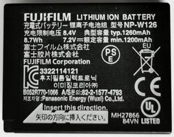 2 Fujifilm Akkus Fuji NP-W126  zu Fuji X-E2s / X-E3 / X-T2..