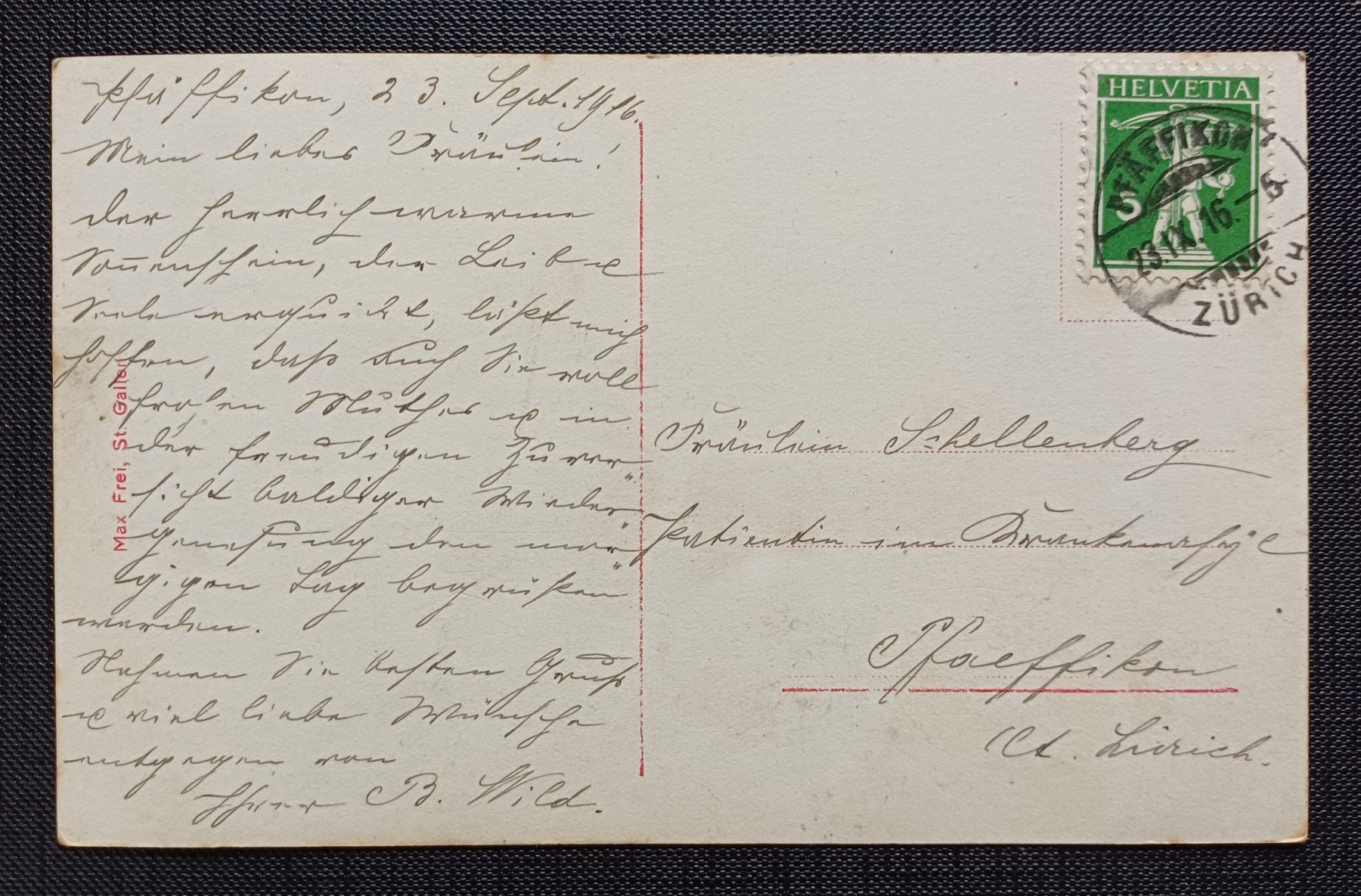 Ansichtskarten: AK Bauernhof PFÄFFIKON 1916 – Gebraucht aus Brittnau von simionius 1