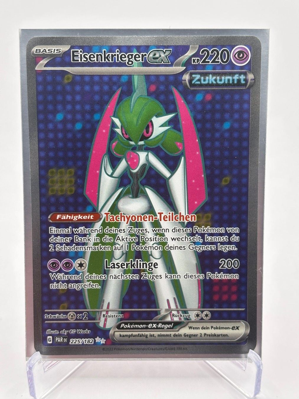 Pokémon Sammelbilder & Trading cards: Paradoxrift - Eisenkrieger ex  (PAR 225) - Deutsch – Neu (gemäss Beschreibung) aus Allschwil von Bullach