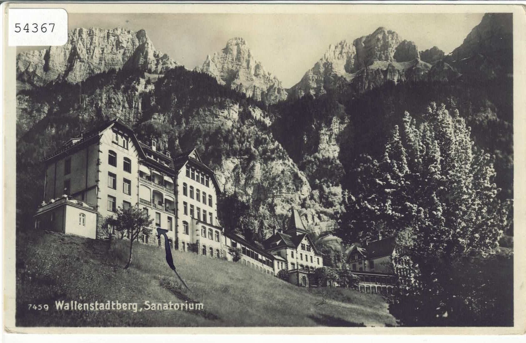 Cartoline postali: Wallenstadtberg - Sanatorium – Usato da Ettingen venduto da Kartenplanet