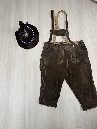 LIVERGY Trachtenhose Gr. 54 mit Hosenträgern 