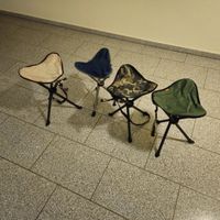Angelhocker / Campinghocker Dreibein Hocker Sitzgelegenheit