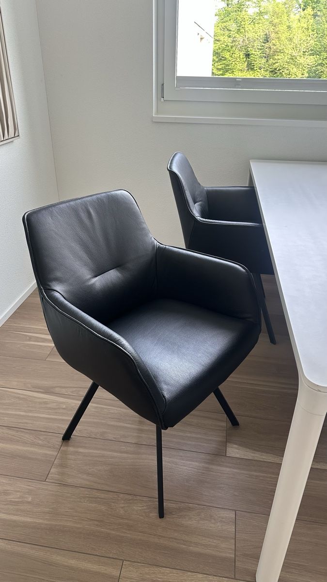 Sedie: 4 echtleder Stühle Esszimmer Stühle – Usato da Rupperswil venduto da len_mtr7 1