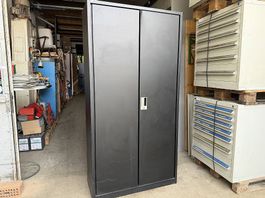 Lista Metallschrank B:100, Test:40, H: 195cm, schwarz