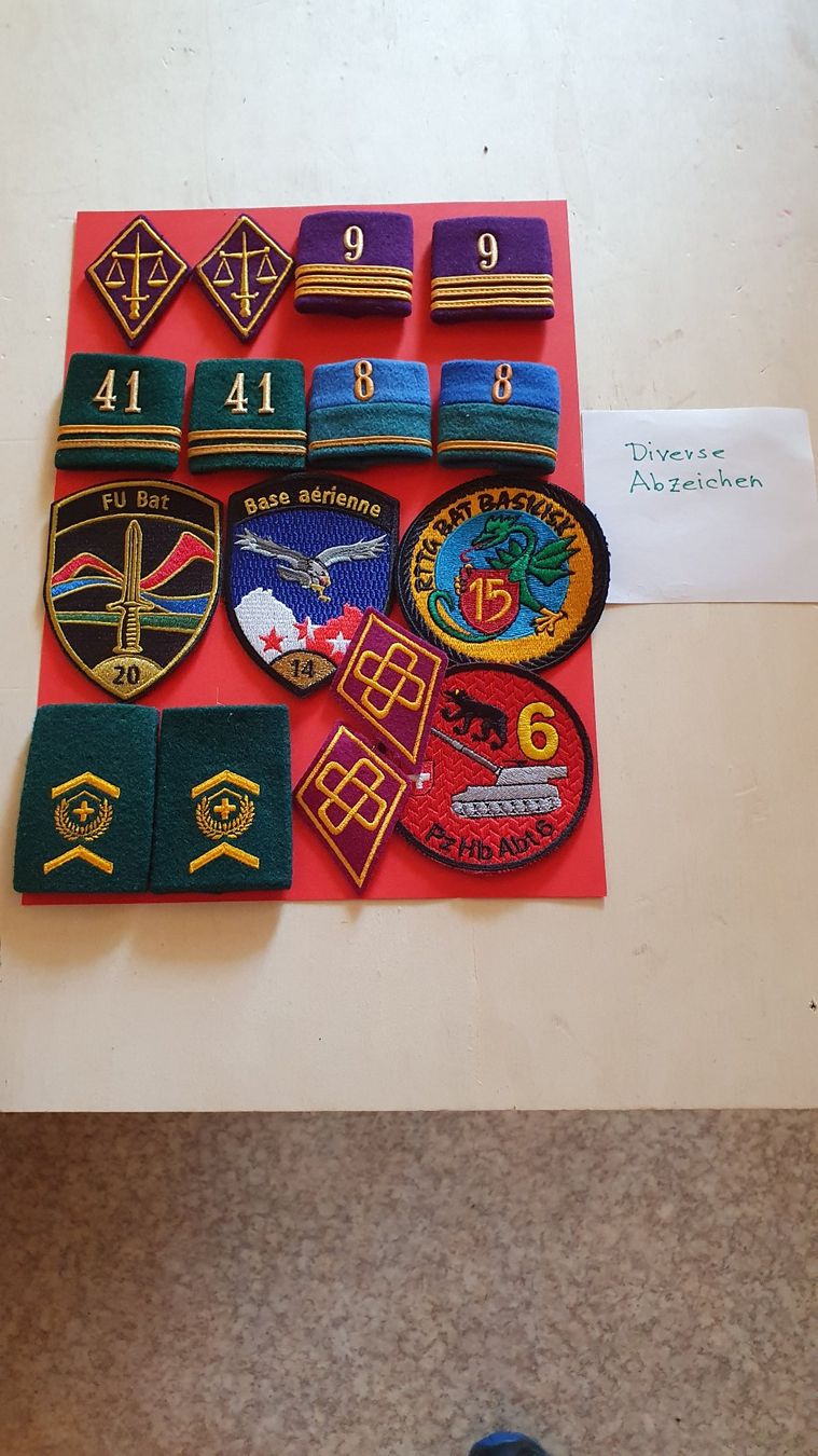Schweizer Armee Placchette & Badge: Diverse Abzeichen Schweizer Militär – Usato da Richigen venduto da Auerhahn11