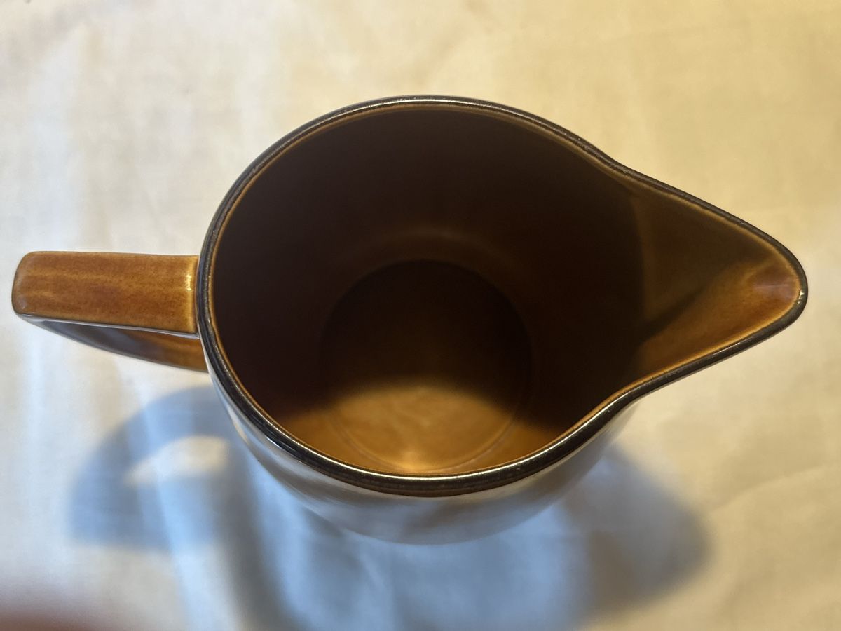 Rössler Karaffen: Rössler-Krug Keramik braun 2 Liter – Gebraucht aus Zürich von Chaeffeler 2