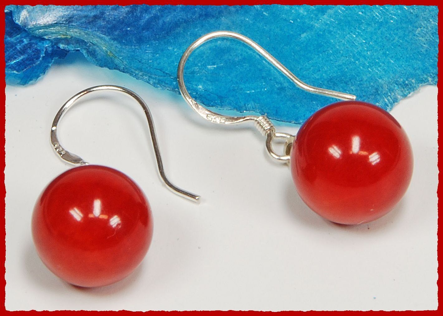 Ohrringe & -stecker: ♛ Korallen Ohrhänger 925 Silber – Neu und originalverpackt aus Oberglatt ZH von Hot-Spot 1