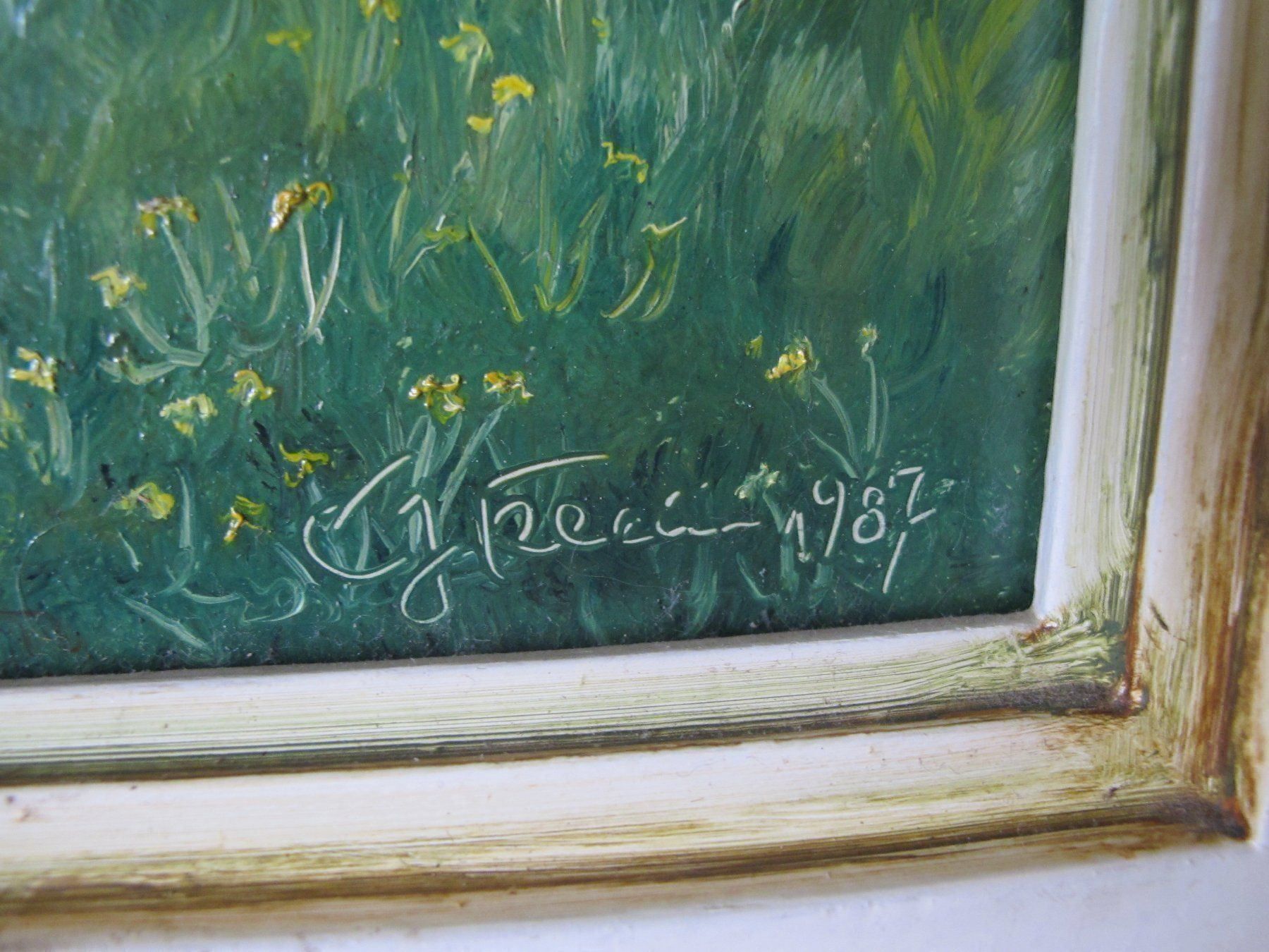 Dipinti: Bild Landschaft Mit Pferde Gemalt – Usato da Altnau venduto da LinaAuktion 5