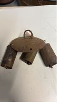 Alte Glocken mit Halterung, 3 Stk., gebraucht