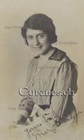 Mary Charleson (1890-1961) Schauspielerin - Autogramm