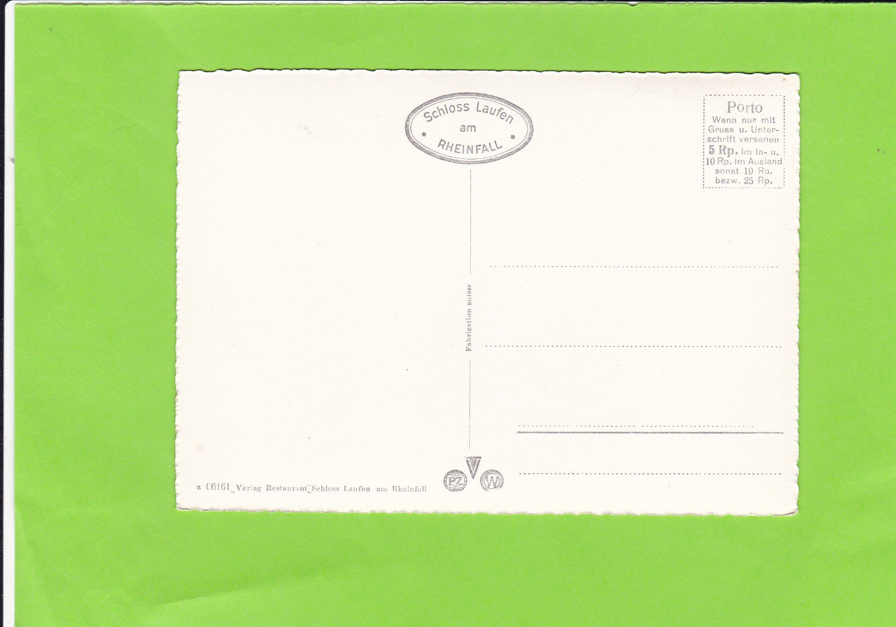 Cartoline postali: Rheinfall mit Fischnetz--belebt – Usato da St. Peterzell venduto da neckertal 1