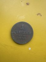 Pièce ancienne Autriche 1 Kreuzer 1851 état d'usage