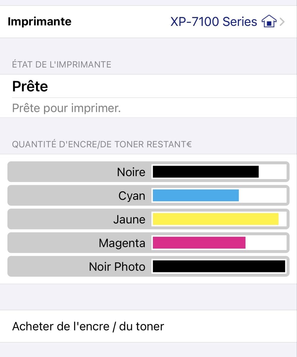 Epson Stampanti: Imprimante Epson XP-7100 Series noire – Usato da Boncourt venduto da Gonelle 4