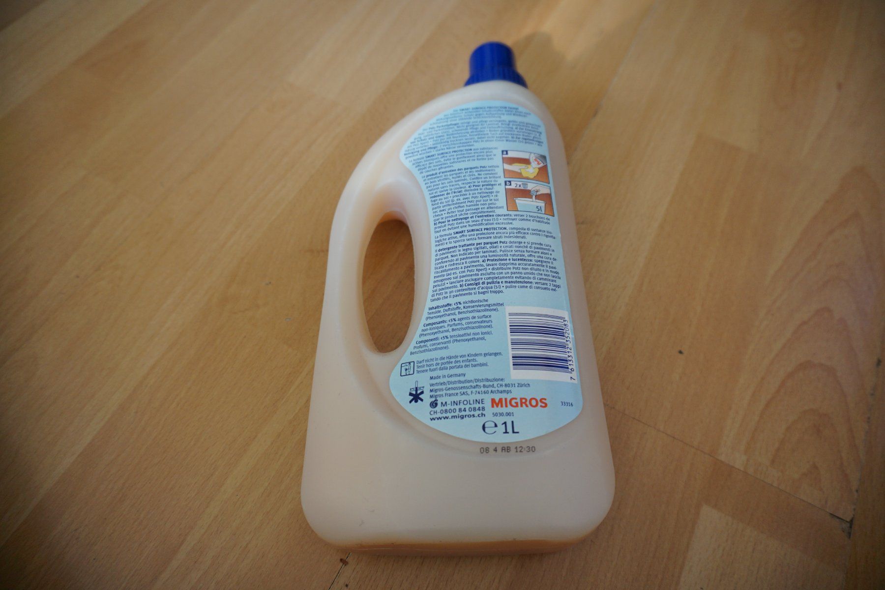 Prodotti di pulizia: Potz Parkett Reiniger 1L – Nuovo (secondo la descrizione) da Zürich venduto da einalemjena 1