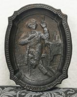 antiker, nummerierter Aschenbecher aus Bronze "civilisirt"