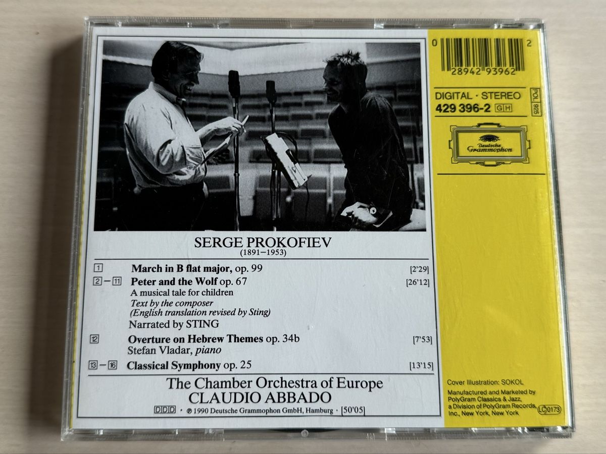 CD: Prokofiev: Peter und der Wolf, CD mit Sting – Usato da Oberried Brienz venduto da Chyara 1