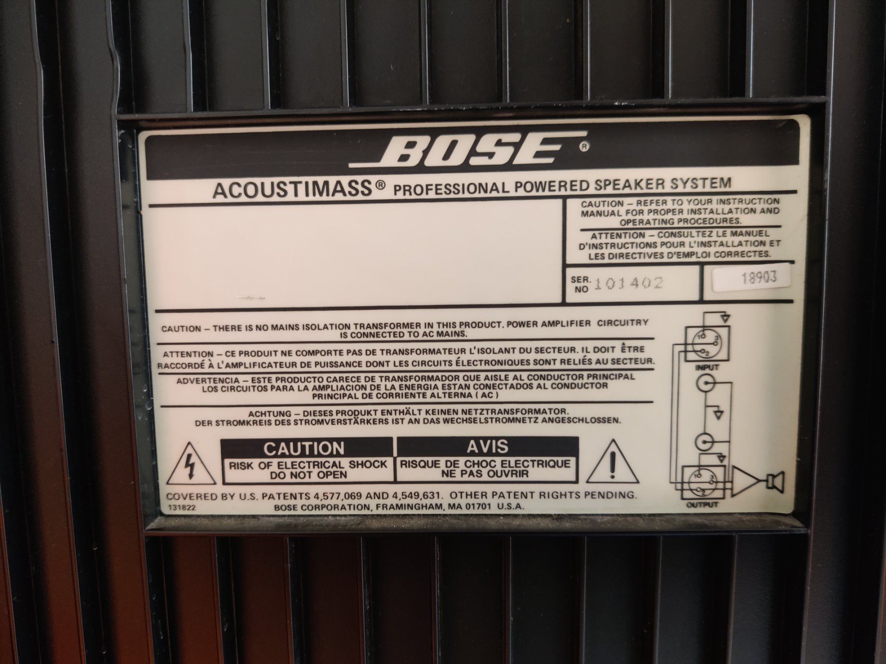 Bose Casse acustiche: BOSE ACOUSTIMASS PROFESSIONAL POWERED 900w – Usato da Viganello venduto da XTECHSTOREX 9