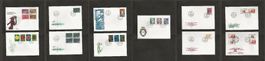 11 FDC Liechtenstein 1972 1987 1988