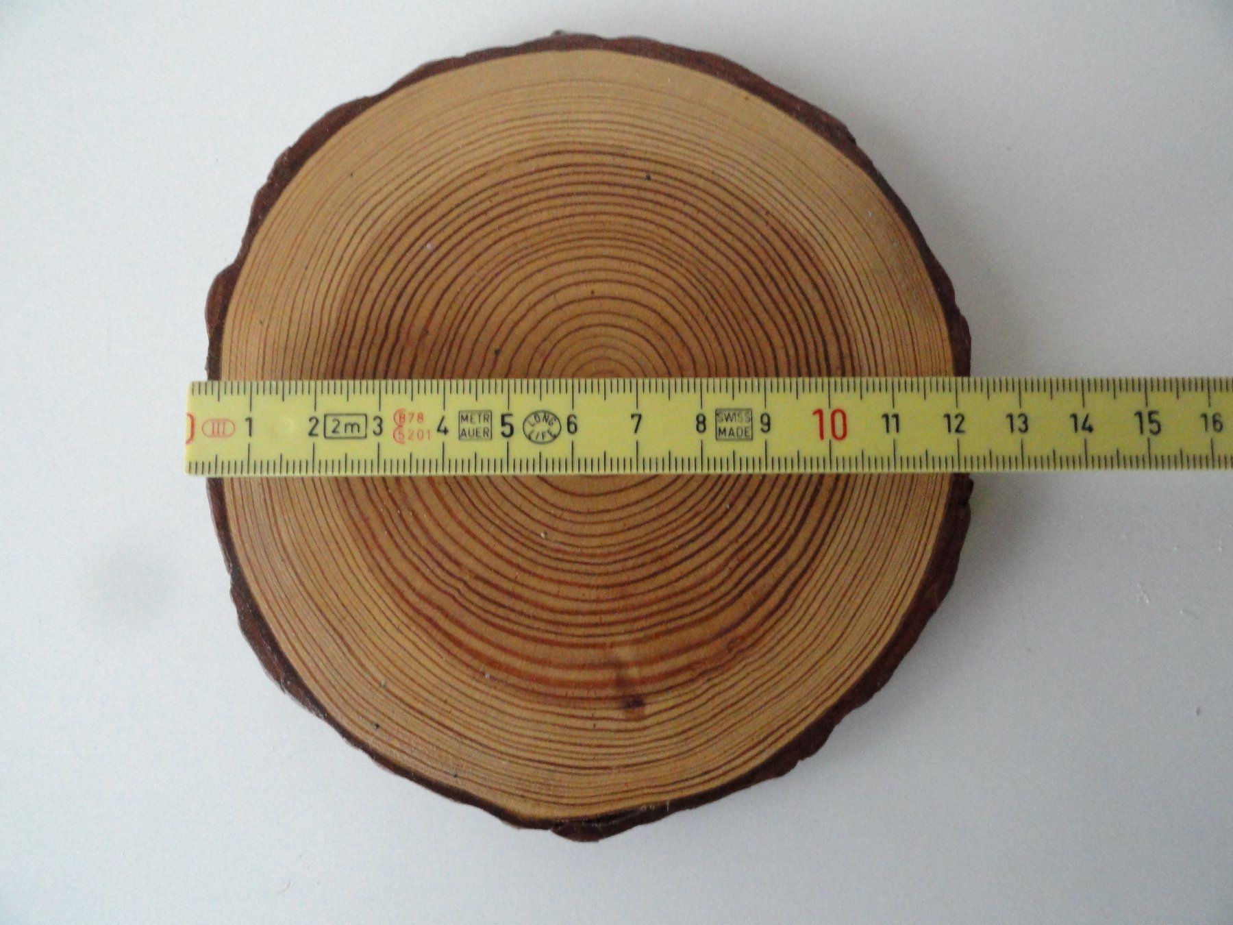 Tutte le decorazioni: Rustikale Baumscheibe 12.5 cm Durchmesser Bild Unikat! – Nuovo (secondo la descrizione) da Ins venduto da Baj 1