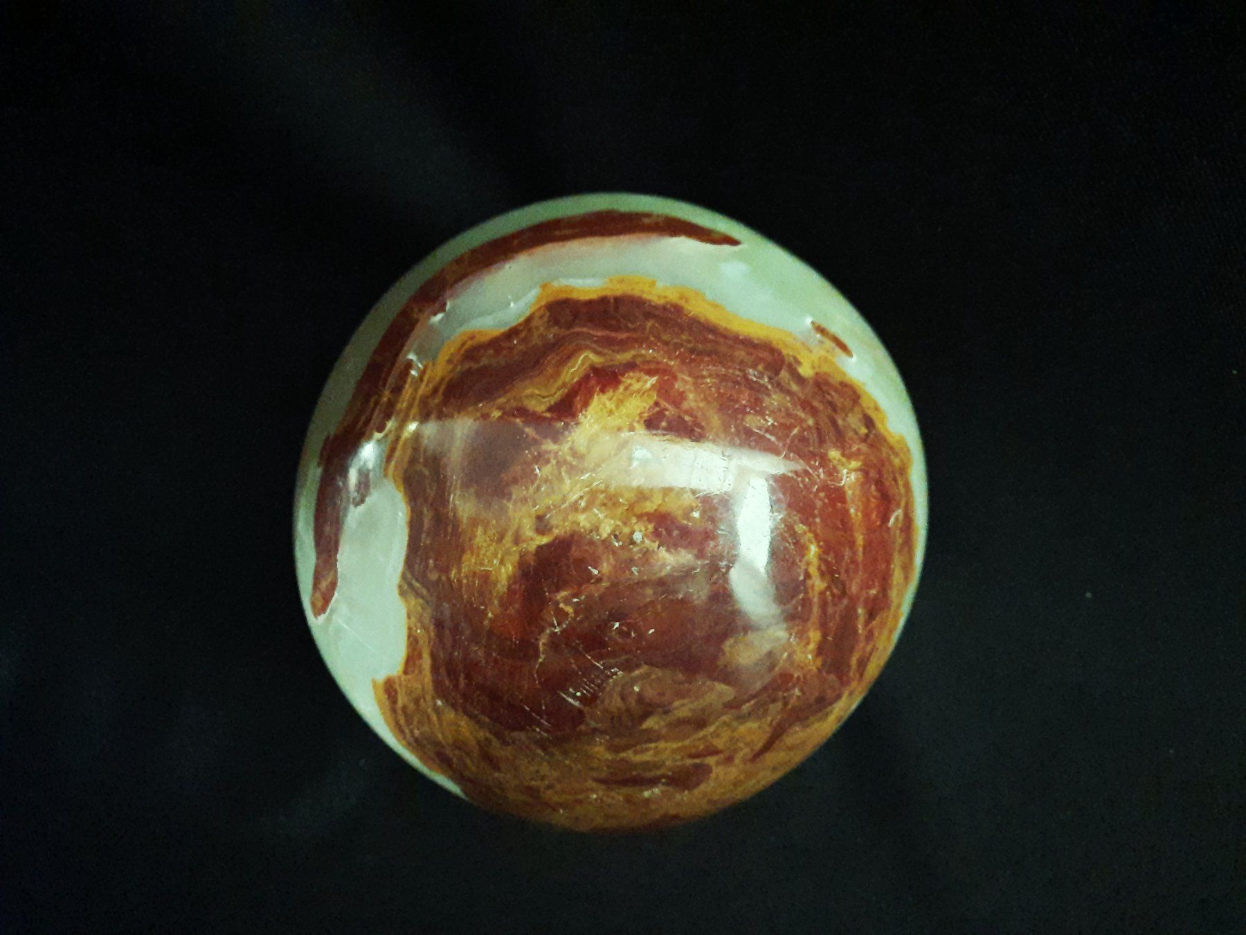 Mineralien & Heilsteine: ONYX-Steinkugel 4.67Kg – Gebraucht aus Beinwil am See von Restwert_Beinwil 5