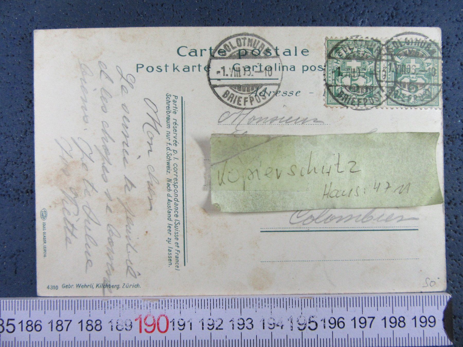 Cartes postales: SOLOLOTHURN 1906 SO AK – D'occasion à Ettingen par Hausi4711 1