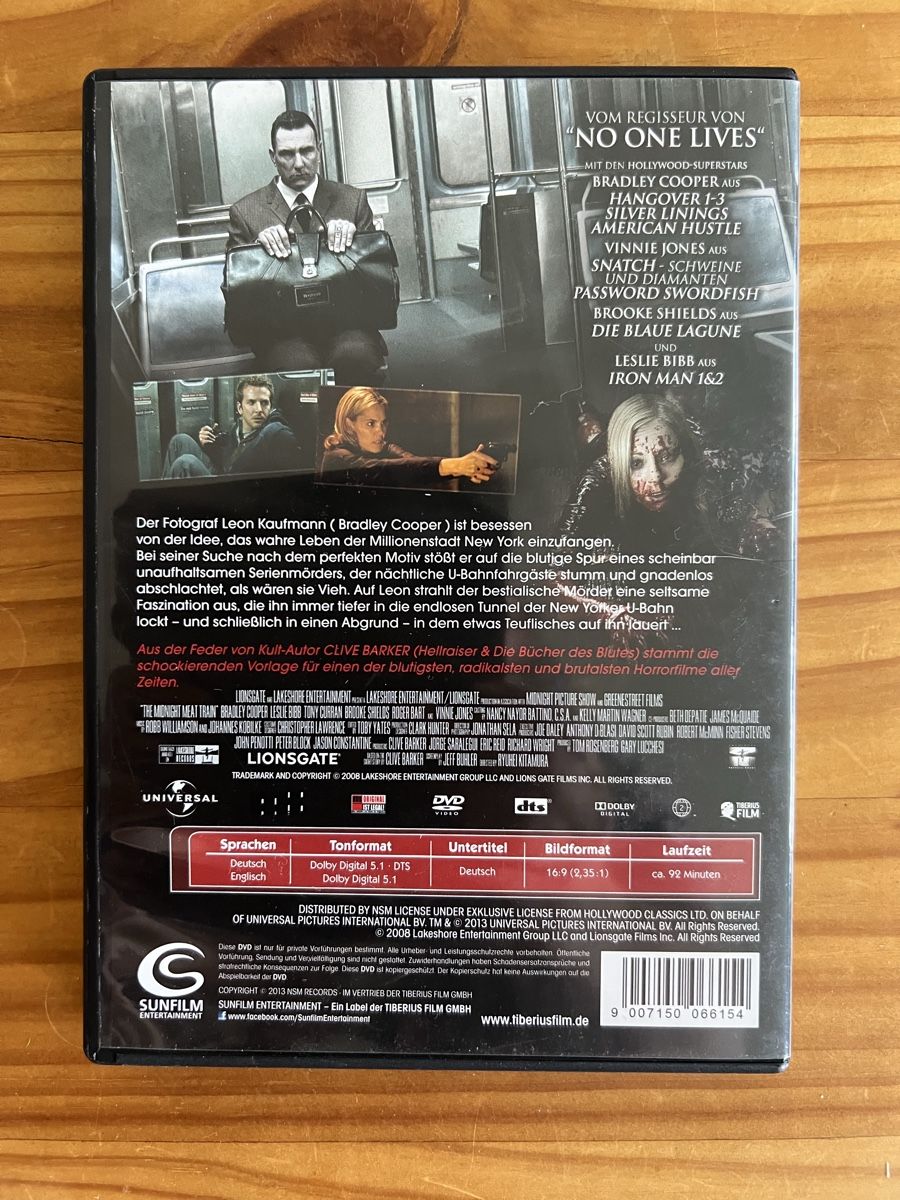 Tutti i DVDs: DVD Midnight Meat Train – Nuovo (secondo la descrizione) da Kallnach venduto da sta_sy57 1