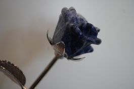 Dumortierit   Rose   23cm    Die nie Verwelkt