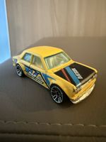 Auto modellino Hot Wheels Datsun Bluebird 510 giallo, raro!