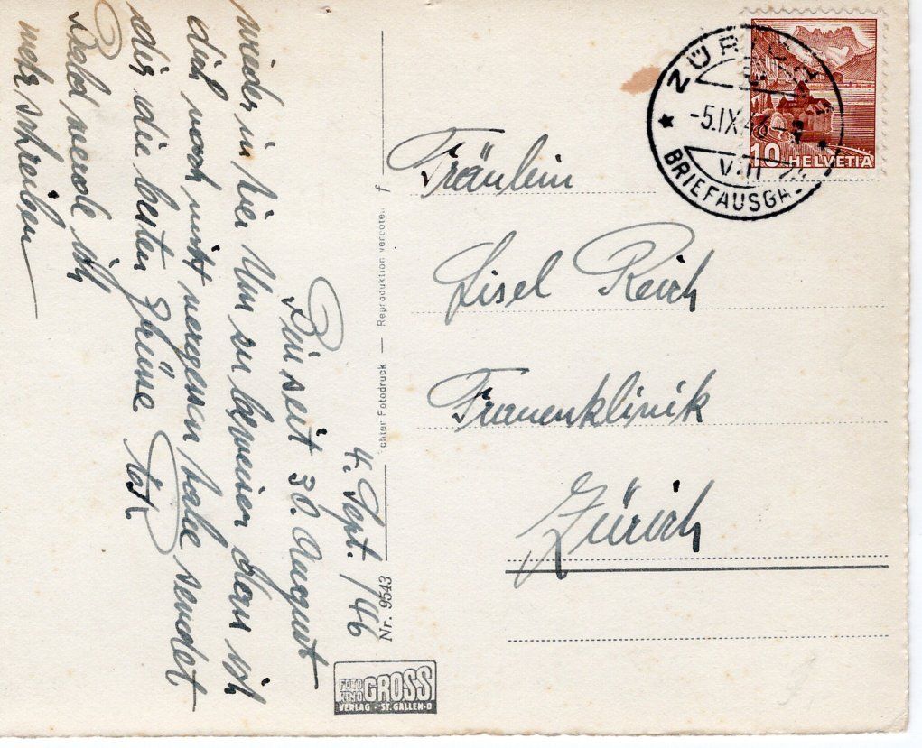 Cartoline postali: St. Gallen Flugaufnahme 1946. – Usato da St. Gallen venduto da Epu 1