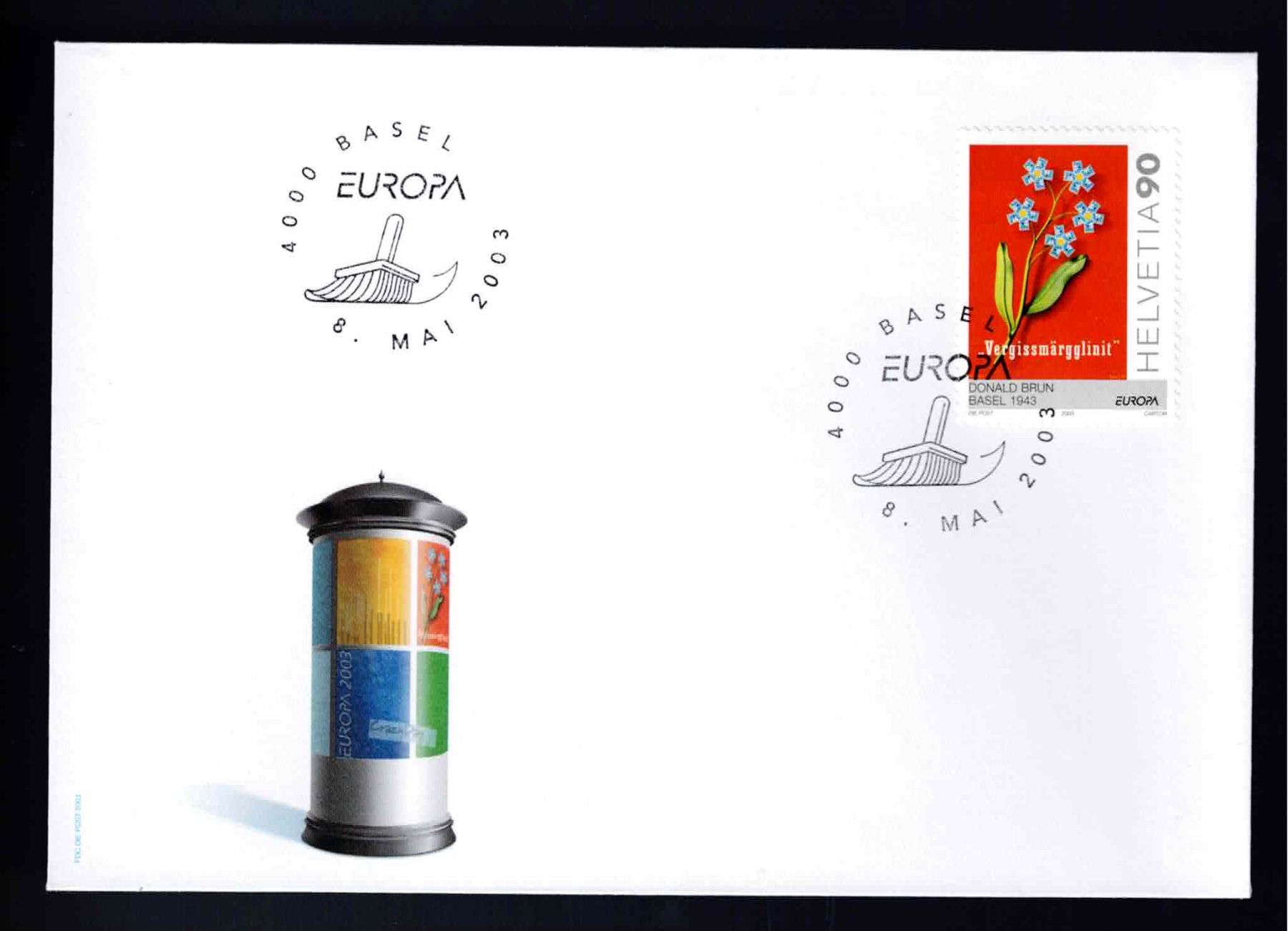 Alle Briefmarken: CH FDC Einzelmarke 2003 – Gebraucht aus Koblenz von Markenhimmel