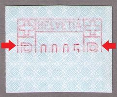 ATM 6_Abart «TEILDRUCK OHNE UNTERE HÄLFTE» +Farbbandfalt !**