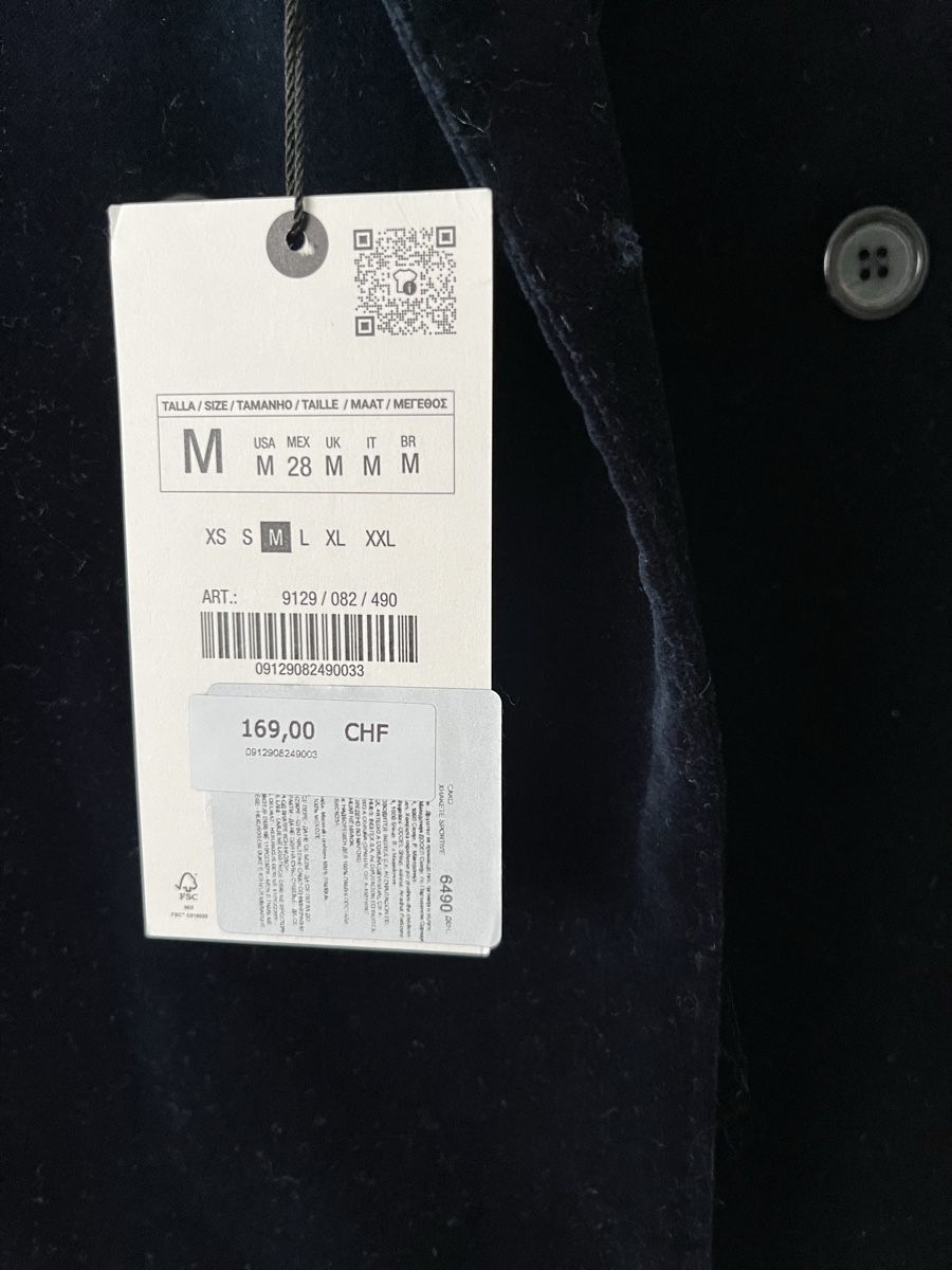 Zara Vestes: Eleganter Samtblazer – Neuf avec emballage d'origine à Allschwil par eyl_bb8q 3