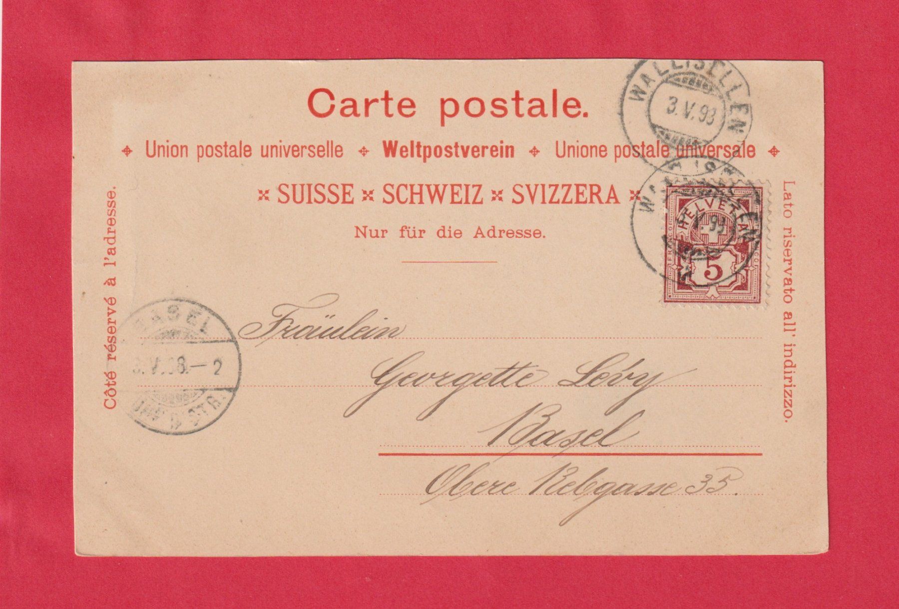 Cartoline postali: Wallisellen (ZH) o Stadt oder Gemeinde Bezirk Büllach – Usato da Zürich venduto da Gill46 1