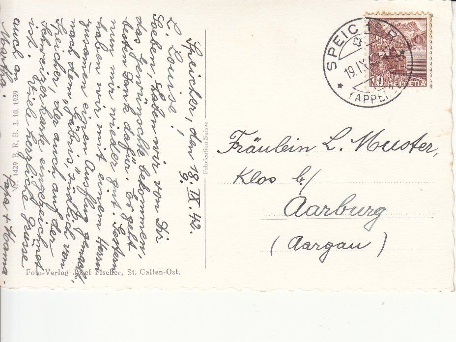 Cartoline postali: Speicher 1942 – Usato da Bürglen TG venduto da StampGraf 1