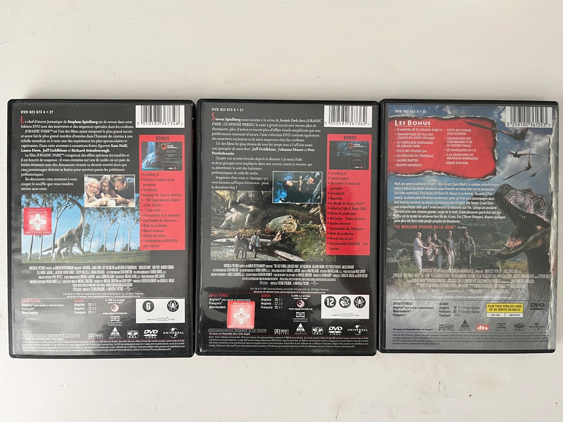 Alle DVDs: Jurassic Park 1-3, Trilogy, DVD – Neu (gemäss Beschreibung) aus Sierre von black.box 1