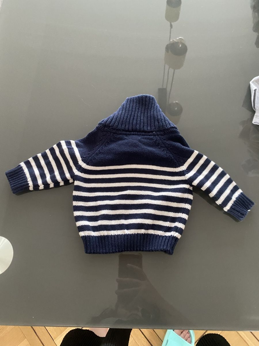 Maglioni & Felpe: Pull bébé Kiabi rayé bleu blanc taille 1 mois 54 cm – Nuovo (secondo la descrizione) da Lausanne venduto da bab_s576 2
